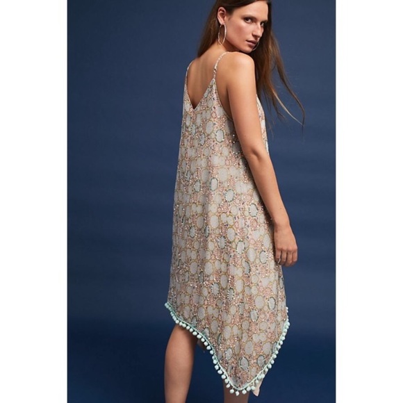 NWT Anthropologie Amalfi Sequin Dress - Picture 2 of 7